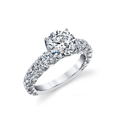 Side Stone Engagement Ring